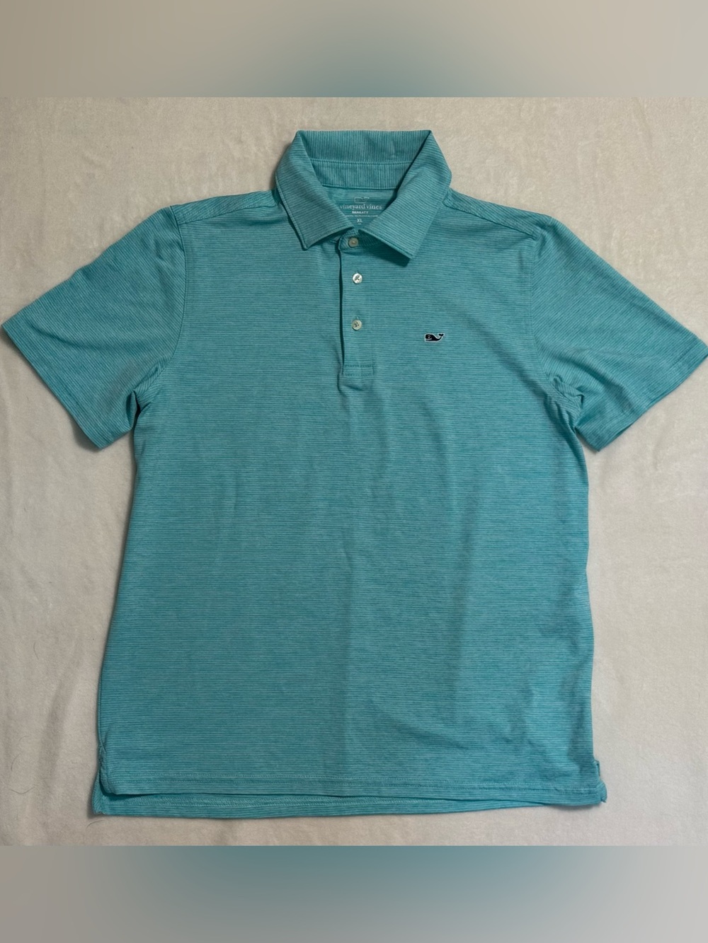 Vineyard Vines Youth Boys Seafoam Performance Polo